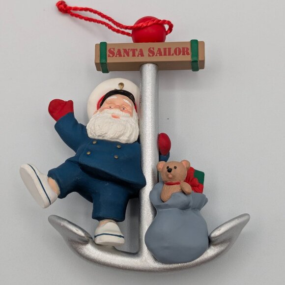 Hallmark Keepsake Santa Sailor 1991 Vintage Christmas Ornament - Picture 3 of 11